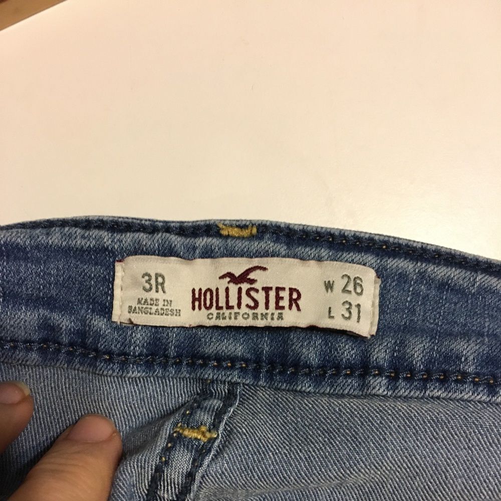 Hollister sz 3 skinny distressed blue jeans - Picture 8 of 8